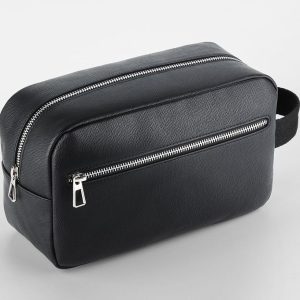Trousse de toilette en simili cuir Quadra Tailored Luxe PU Wash Bag