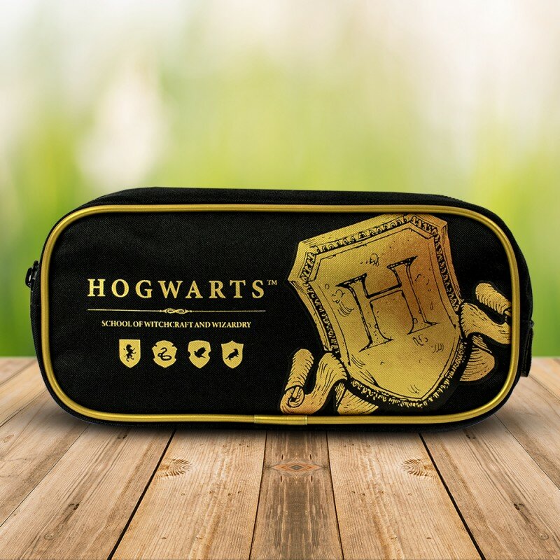 Trousse Harry Potter Poudlard Noire et Or Trousse Harry Potter Poudlard Noire et Or