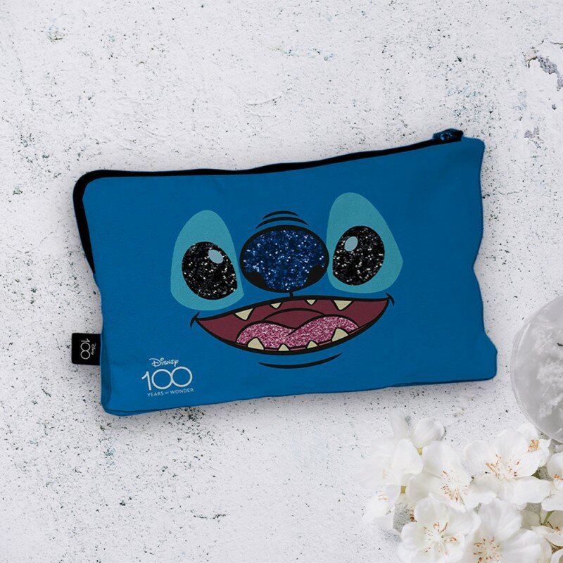 Trousse Maquillage Stitch Disney 100 Bleue Paillettes Trousse Maquillage Stitch Disney 100 Bleue Paillettes