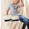 Trousse Pochette bicolore en coton Westford Mill Dipped Base Canvas Accessory