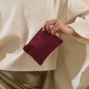 Trousse Pochette en velours Bag Base Velvet Accessory Pouch