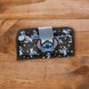 Trousse Scolaire Pliable Stitch Disney Noire Fleurie