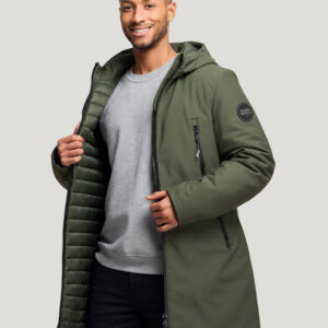 Parka softshell doublée doudoune Vermont – vue 4