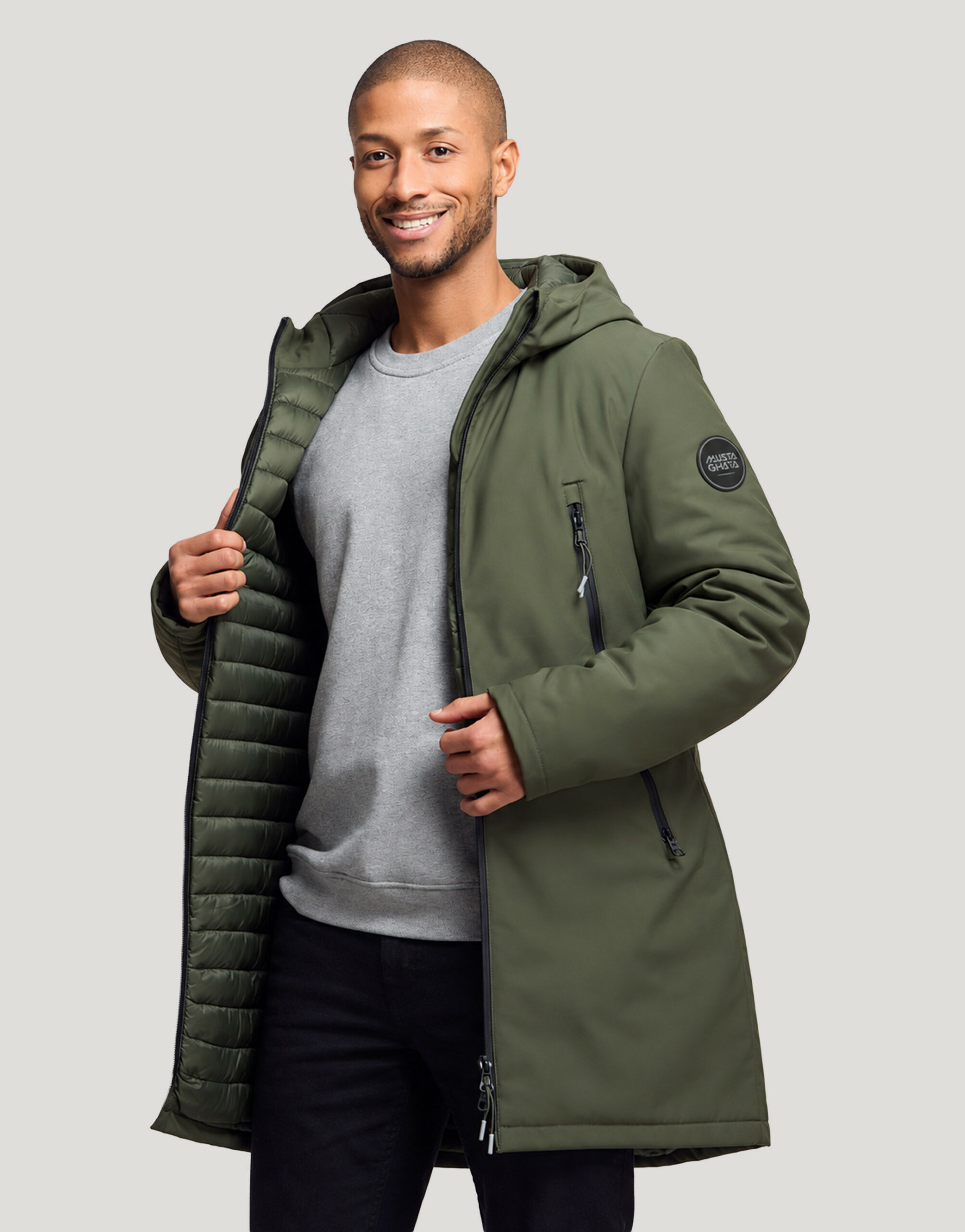 Parka softshell doublée doudoune Vermont Parka softshell doublée doudoune Vermont – vue 4