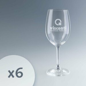 Verre à vin personnalisé en cristal Bohemia Cristal