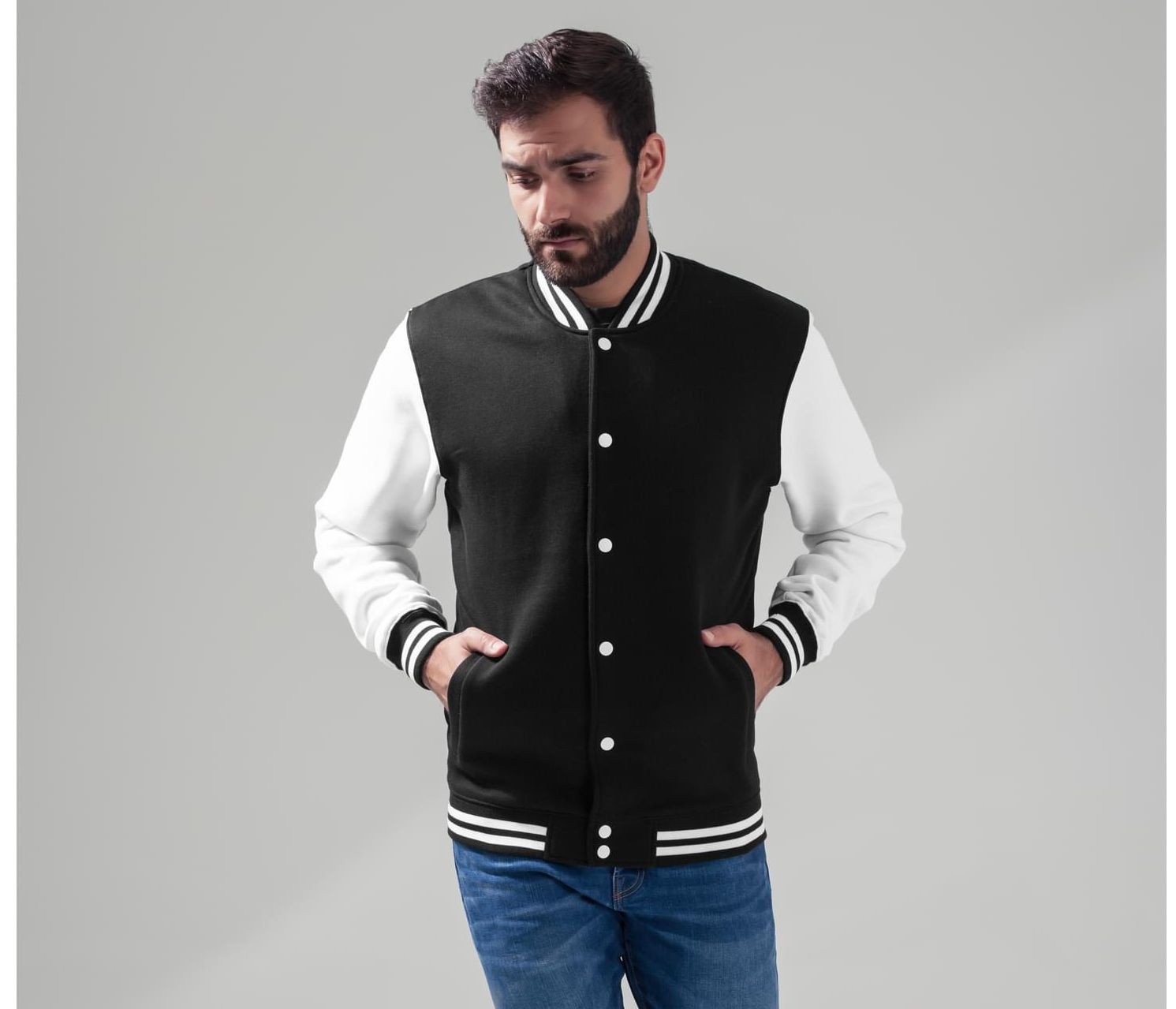Veste baseball Build Your Brand Sweat College Jacket Veste baseball Build Your Brand Sweat College Jacket