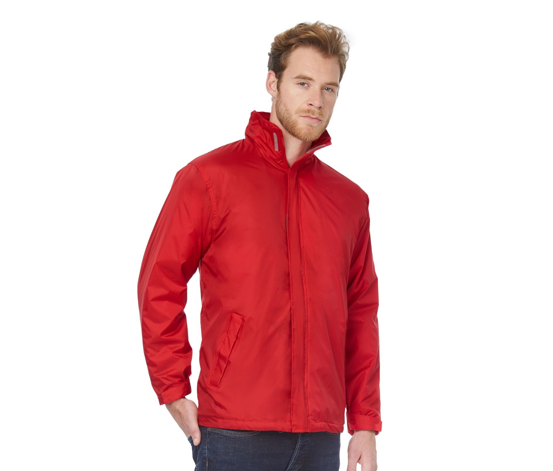 Veste coupe-vent doublée micropolaire B&c Ocean Shore Veste coupe-vent doublée micropolaire B&c Ocean Shore