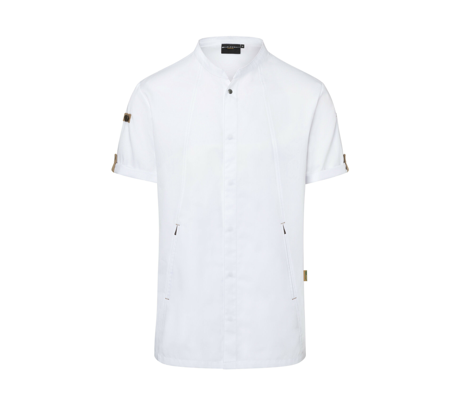 Veste de cuisiner manches courtes écoresponsable Karlowsky Short Sleeve Chef Jacket Green-Generation Veste de cuisiner manches courtes écoresponsable Karlowsky Short Sleeve Chef Jacket Green-Generation