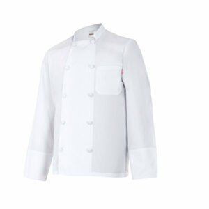 Veste de cuisinier en polycoton Velilla De Manches Longues