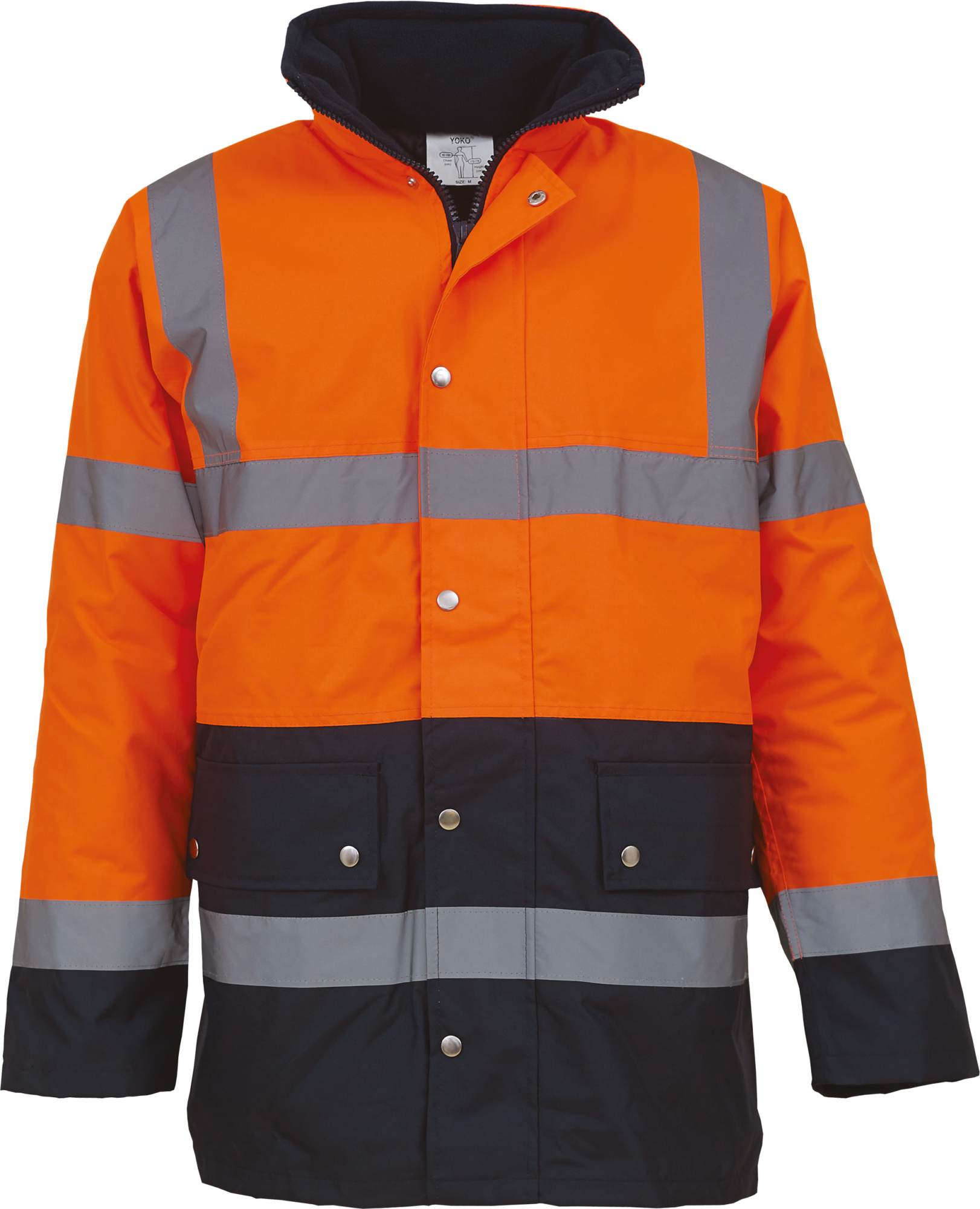 Veste de sécurité bicolore haute visibilité Yoko YHVP302 Veste de sécurité bicolore haute visibilité Yoko YHVP302