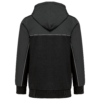 Veste molleton bicolore zippée à capuche écoresponsable unisexe WK. Designed To Work WK410