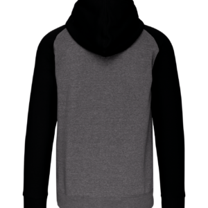Veste molleton zippée capuche bicolore unisexe Proact PA380