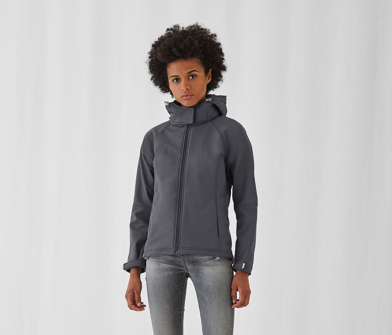 Veste Softshell femme à capuche B&c Hooded Women Veste Softshell femme à capuche B&c Hooded Women