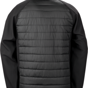 Veste softshell rembourrée black compass recyclée Result R237X