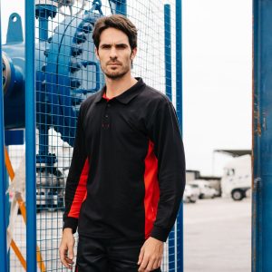 Vêtement de travail Velilla Polo Bicolore Manches Longues