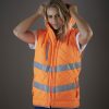 Vêtement haute visibilité Bodywarmer matelassé Yoko Hi-Vis Kensington Hooded Gilet