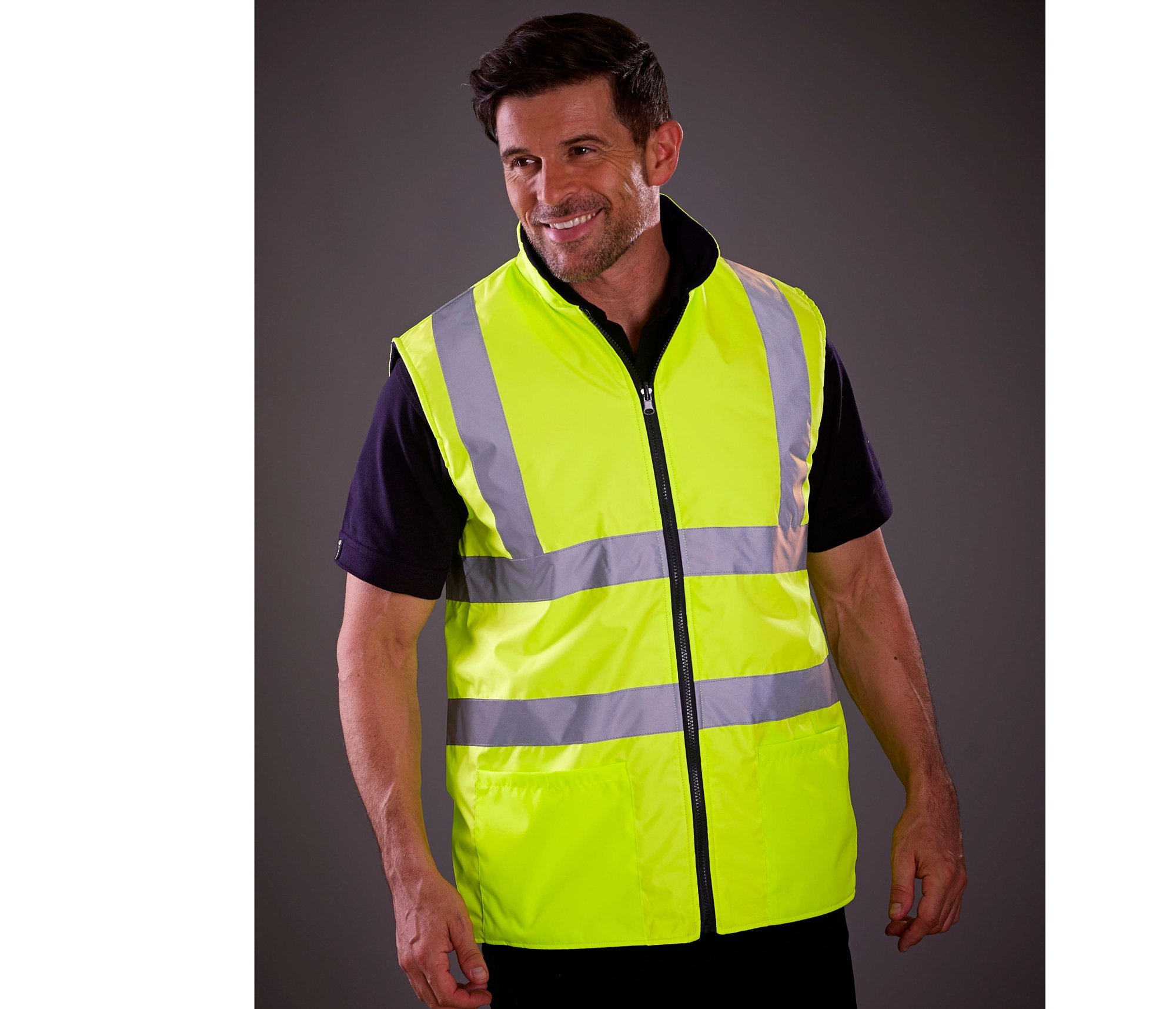 Vêtement haute visibilité Bodywarmer réversible Yoko Hi-Vis Reversible Fleece Vêtement haute visibilité Bodywarmer réversible Yoko Hi-Vis Reversible Fleece