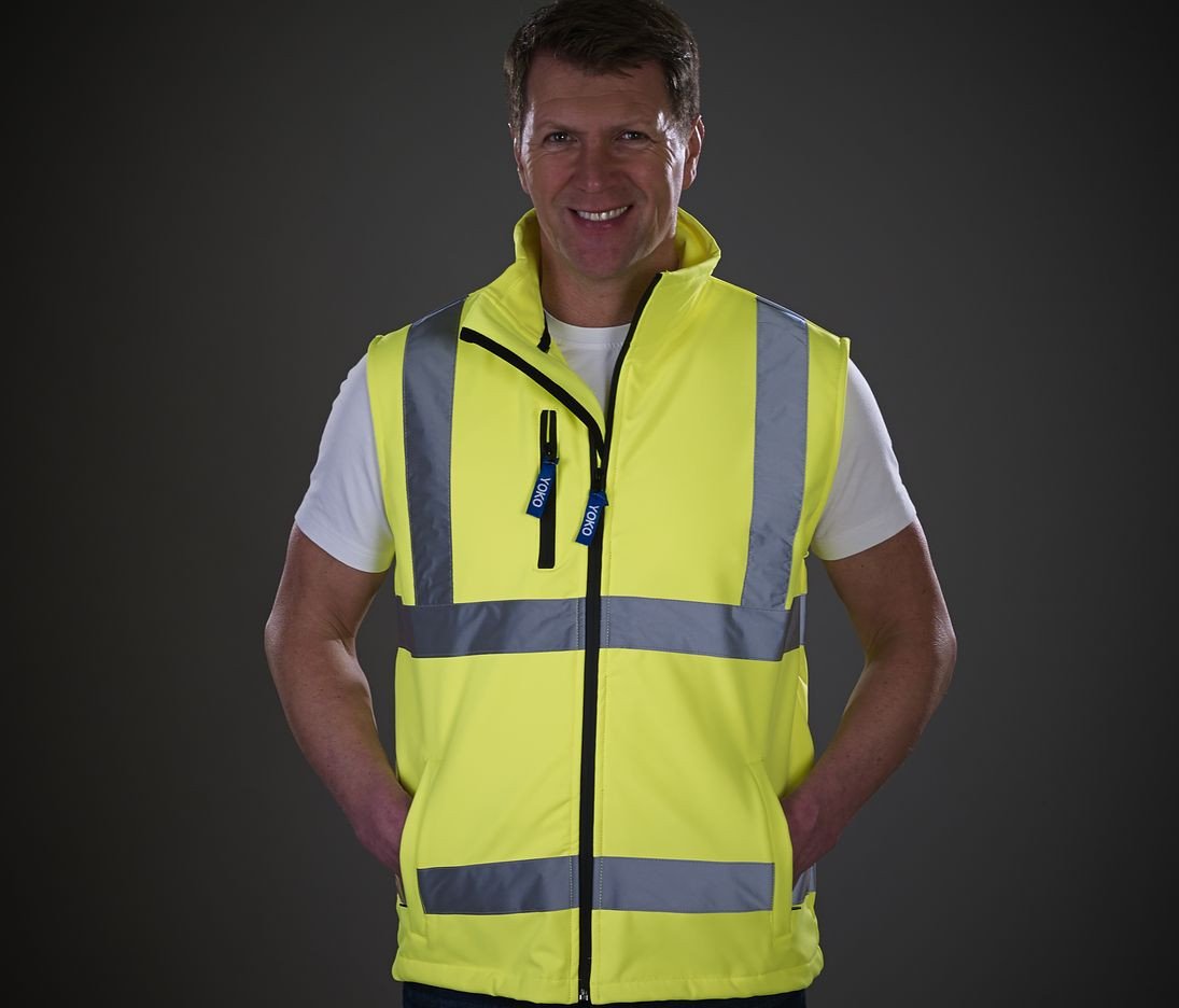 Vêtement haute visibilité Bodywarmer Softshell Yoko Hi-Vis Gilet Vêtement haute visibilité Bodywarmer Softshell Yoko Hi-Vis Gilet