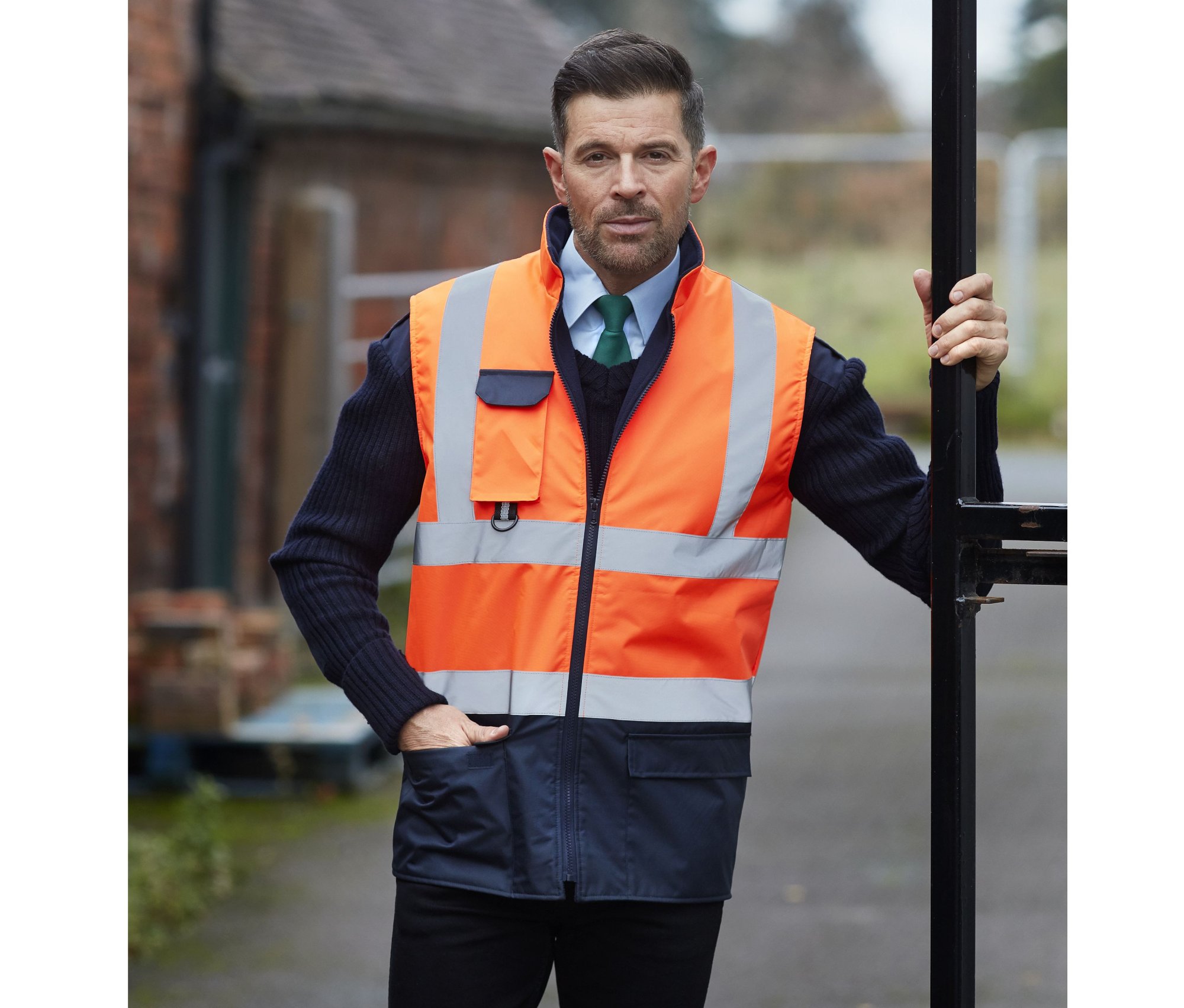 Vêtement haute visibilité Bodywarmer Yoko Hi-Vis Padded Vêtement haute visibilité Bodywarmer Yoko Hi-Vis Padded