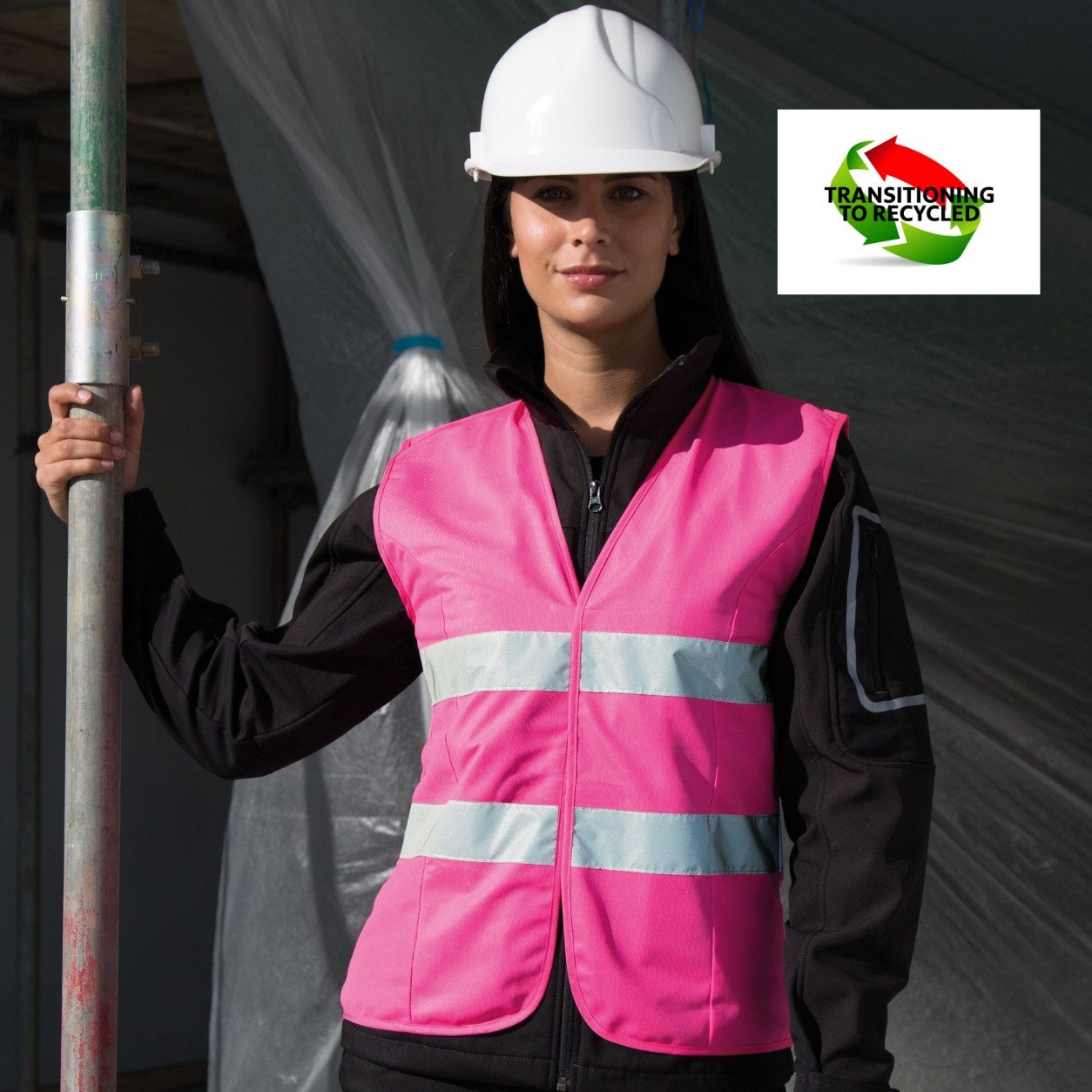 Vêtement haute visibilité Chasuble femme Result Womens Enhanced Visibility Fitted Tabard Vêtement haute visibilité Chasuble femme Result Womens Enhanced Visibility Fitted Tabard