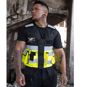 Vêtement haute visibilité Gilet avec augmentée Korntex Tactical And Functionnal Vest "bonn"