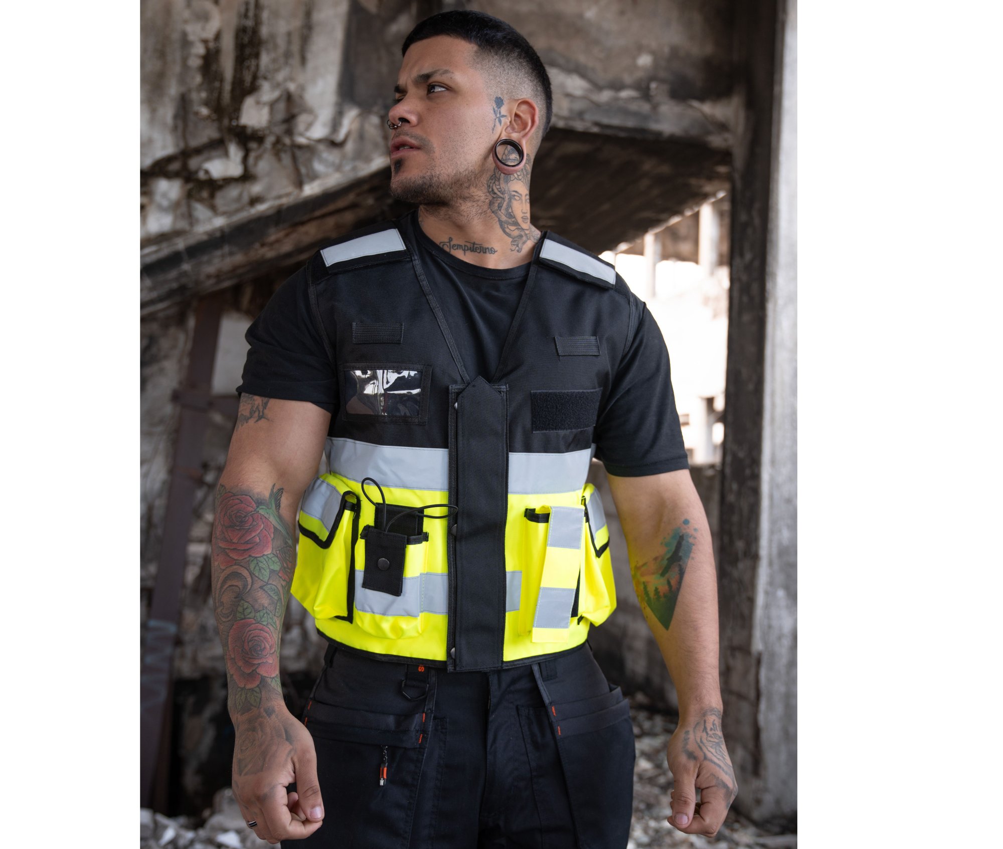 Vêtement haute visibilité Gilet avec augmentée Korntex Tactical And Functionnal Vest "bonn" Vêtement haute visibilité Gilet avec augmentée Korntex Tactical And Functionnal Vest "bonn"