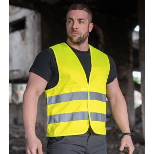 Vêtement haute visibilité Gilet de sécurité imprimé Visitor ou Security Korntex Safety Vest For Print "passau"