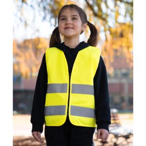 Vêtement haute visibilité Gilet de sécurité pour enfants avec fermeture éclair Korntex Safety Vest For Kids With Zipper