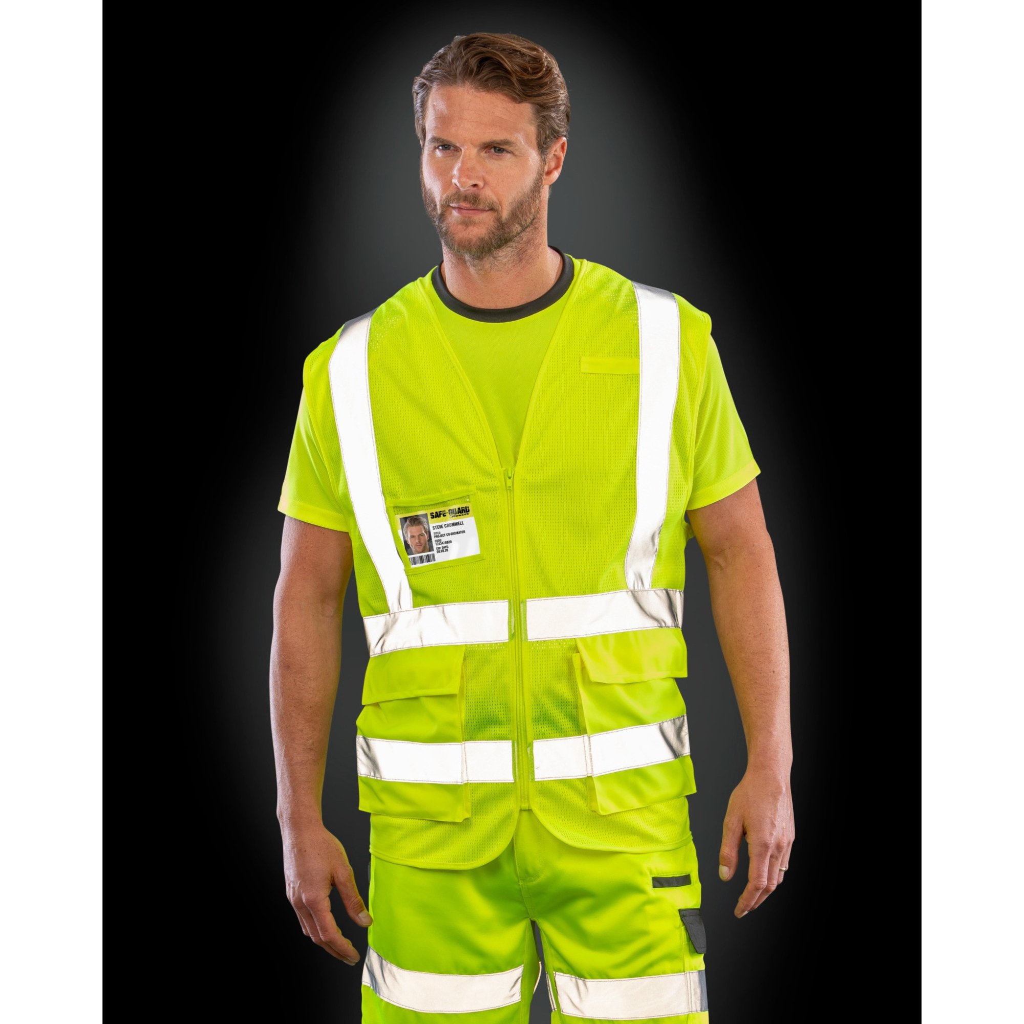 Vêtement haute visibilité Gilet de sécurité Result Executive Cool Mesh Safety Vest Vêtement haute visibilité Gilet de sécurité Result Executive Cool Mesh Safety Vest