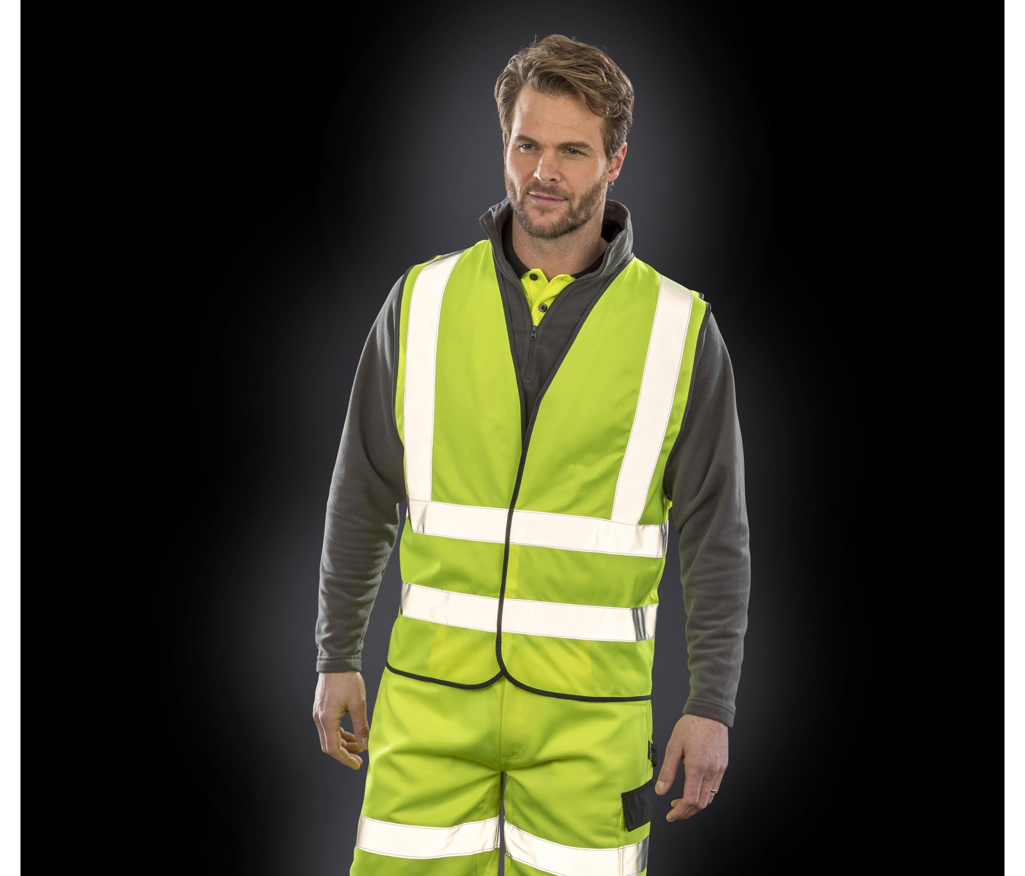 Vêtement haute visibilité Gilet de sécurité Result Hi-Vis Motorway Vest Vêtement haute visibilité Gilet de sécurité Result Hi-Vis Motorway Vest