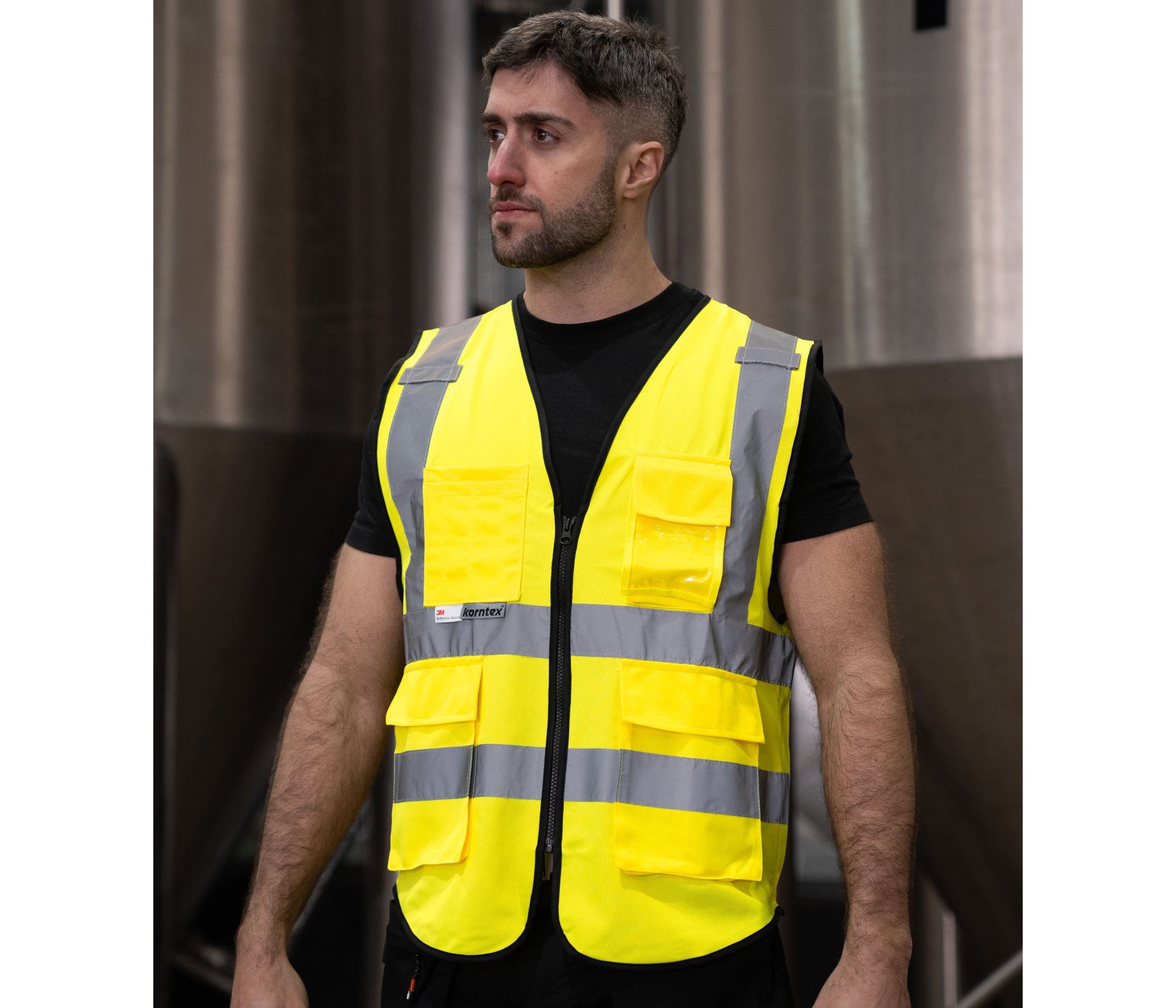 Vêtement haute visibilité Gilet de sécurité zippé Korntex Premium Multifun. Vest "munich" Vêtement haute visibilité Gilet de sécurité zippé Korntex Premium Multifun. Vest "munich"