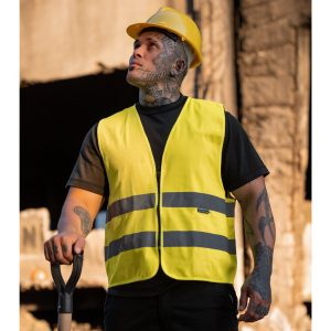 Vêtement haute visibilité Gilet de sécurité zippé Korntex Safety Vest With Zipper "cologne"