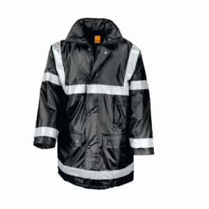 Vêtement haute visibilité Parka bandes rétro réfléchissantes Result Management Coat