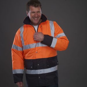 Vêtement haute visibilité Parka bicolore Yoko Hi-Vis Two-Tone Motorway Jacket