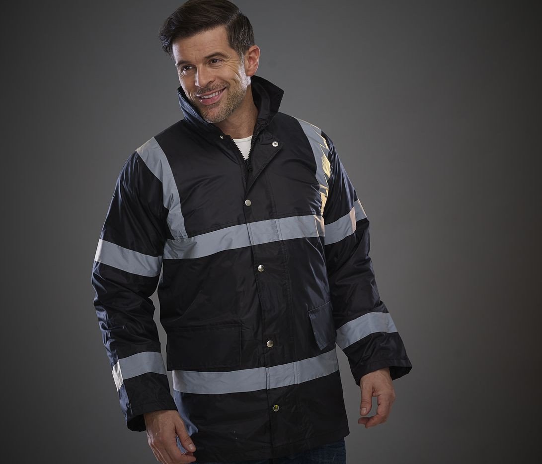 Vêtement haute visibilité Parka de sécurité Yoko Hi-Vis Security Jacket Vêtement haute visibilité Parka de sécurité Yoko Hi-Vis Security Jacket