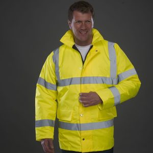 Vêtement haute visibilité Parka matelassée Yoko Hi-Vis Classic Motorway Jacket