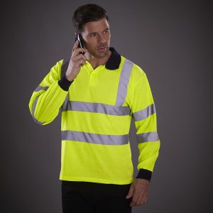 Vêtement haute visibilité Polo manches longues Yoko Hi-Vis Long Sleeve