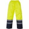 Vêtement haute visibilité Surpantalon bicolore Yoko Hi-Vis Two-Tone Waterproof Overtrousers