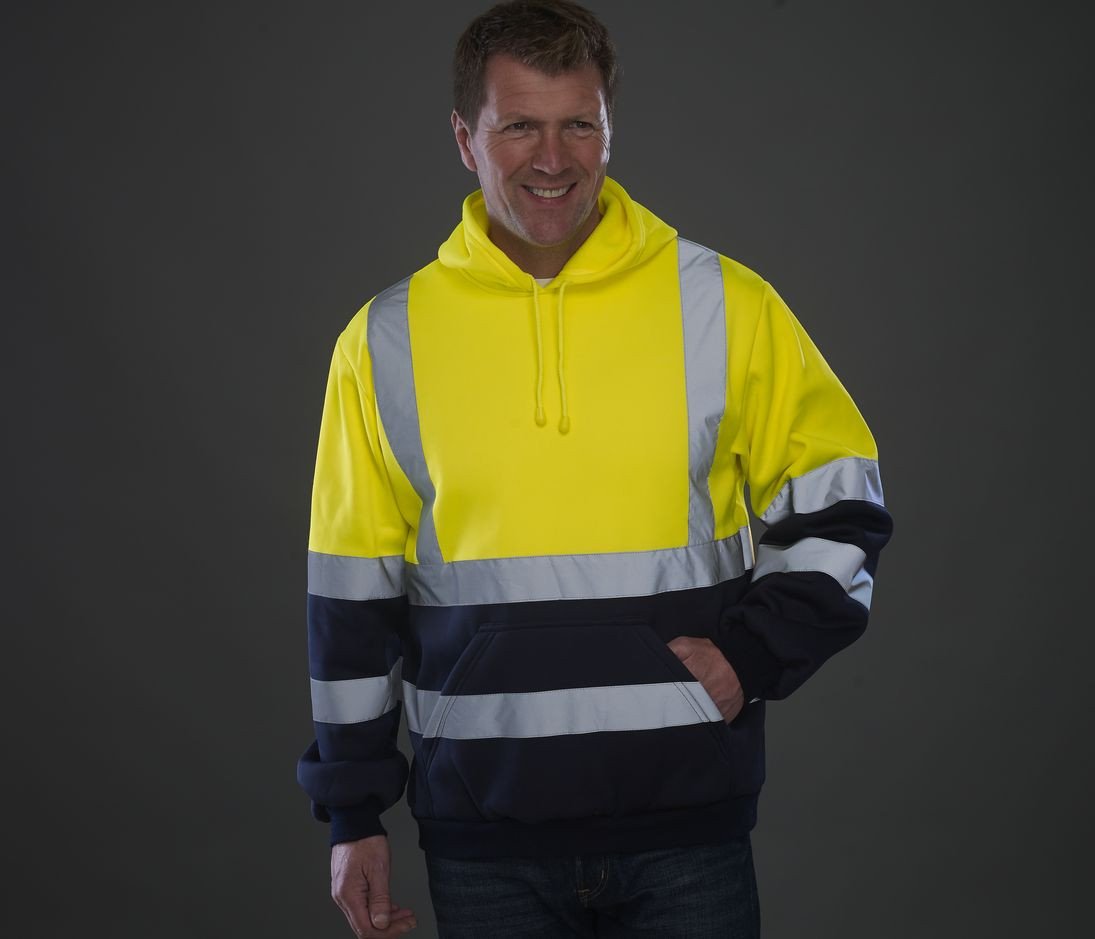 Vêtement haute visibilité Sweat capuche Yoko Hi-Vis Pull-Over Hoodie Vêtement haute visibilité Sweat capuche Yoko Hi-Vis Pull-Over Hoodie