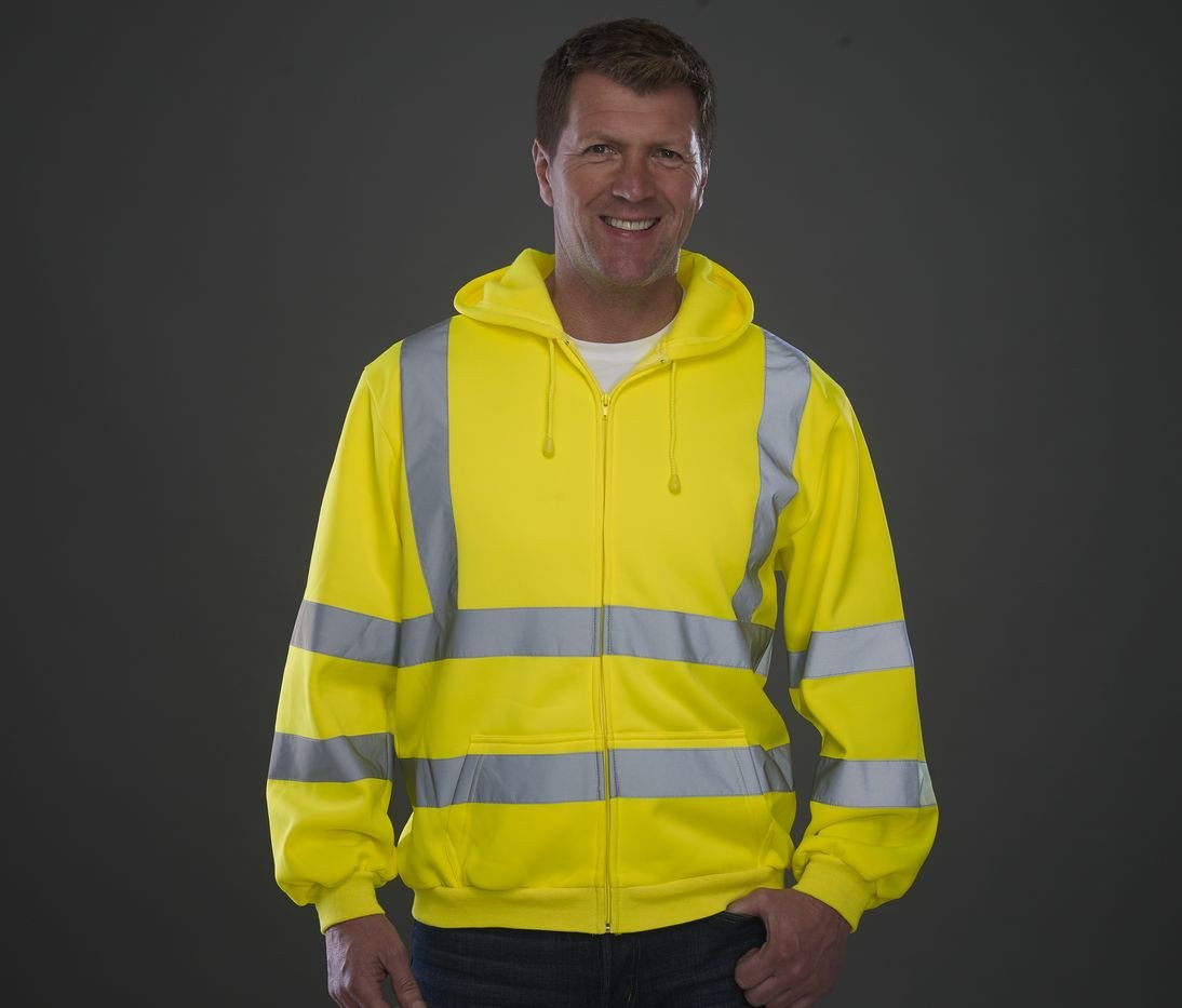 Vêtement haute visibilité Sweat capuche zippé Yoko Hi-Vis Zip Hoodie Vêtement haute visibilité Sweat capuche zippé Yoko Hi-Vis Zip Hoodie