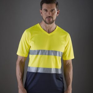 Vêtement haute visibilité Tee-shirt col V Yoko Hi-Vis Top Cool V-Neck T-Shirt