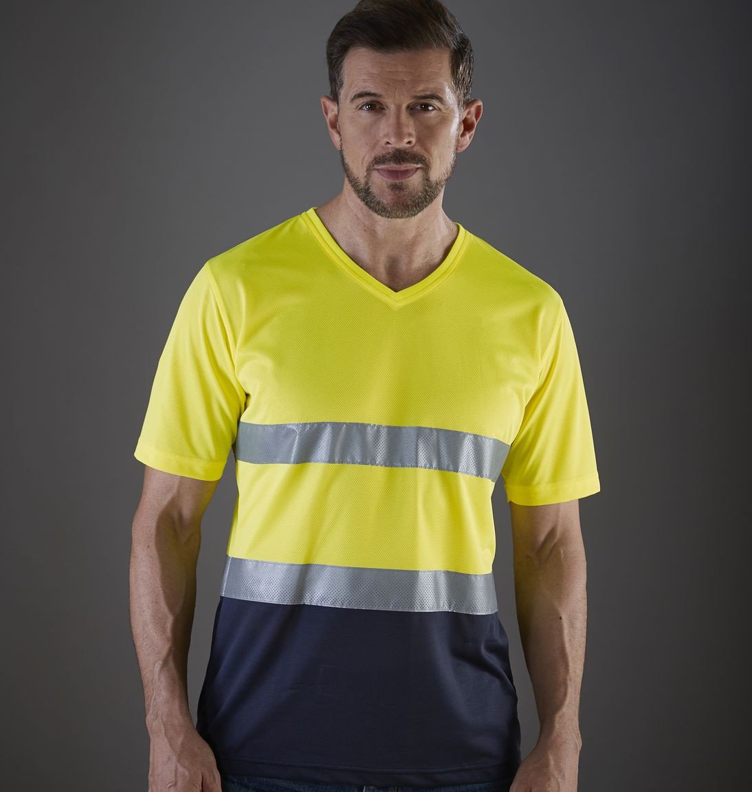 Vêtement haute visibilité Tee-shirt col V Yoko Hi-Vis Top Cool V-Neck T-Shirt Vêtement haute visibilité Tee-shirt col V Yoko Hi-Vis Top Cool V-Neck T-Shirt