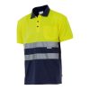 Vêtement haute visibilité Velilla Polo Bicolore Manches Courtes