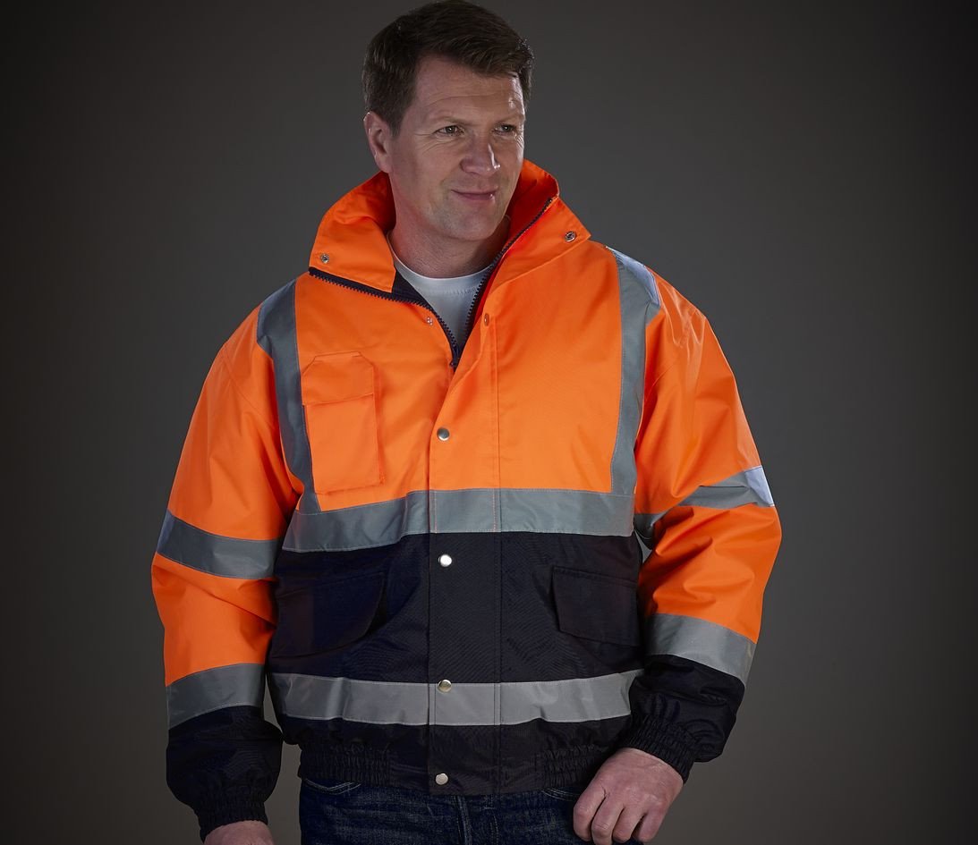 Vêtement haute visibilité Veste bomber Yoko Hi-Vis Two-Tone Jacket Vêtement haute visibilité Veste bomber Yoko Hi-Vis Two-Tone Jacket