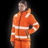 Vêtement haute visibilité Veste en polyester recyclé Result Recycled Ripstop Padded Safety Jacket