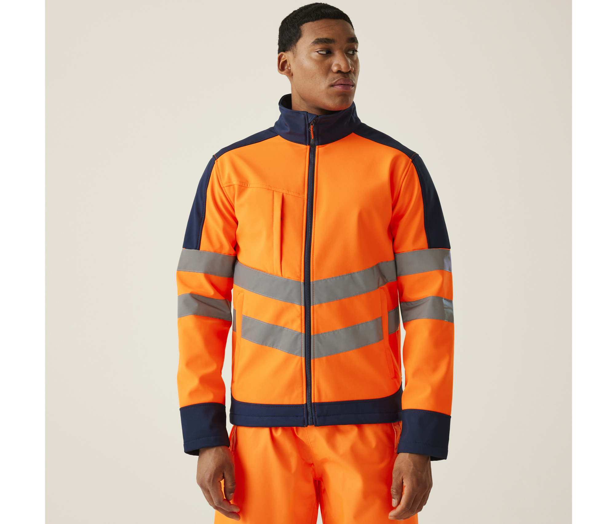 Vêtement haute visibilité Veste Softshell 3 couches Regatta Hi-Vis Pro Two Tone 3 Layer Vêtement haute visibilité Veste Softshell 3 couches Regatta Hi-Vis Pro Two Tone 3 Layer
