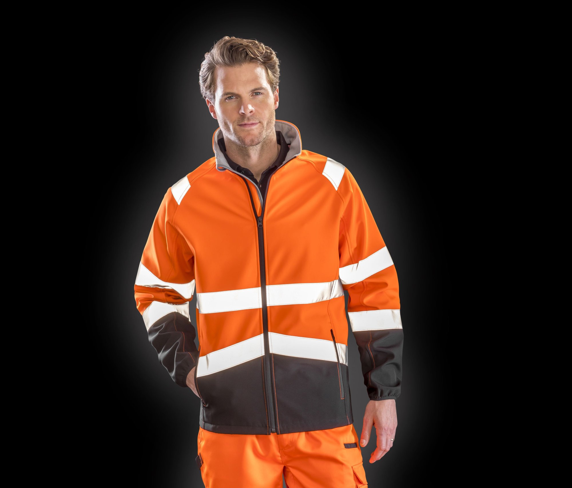 Vêtement haute visibilité Veste Softshell de travail Result Printable Safety Jacket Vêtement haute visibilité Veste Softshell de travail Result Printable Safety Jacket