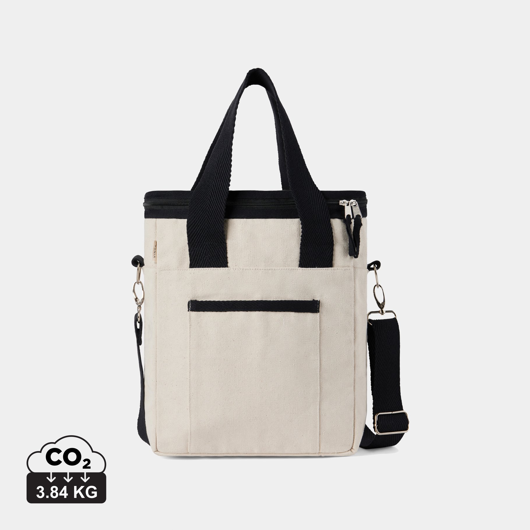 VINGA Tote bag isotherme en toile recyclée AWARE™ Volonne VINGA Tote bag isotherme en toile recyclée AWARE™ Volonne