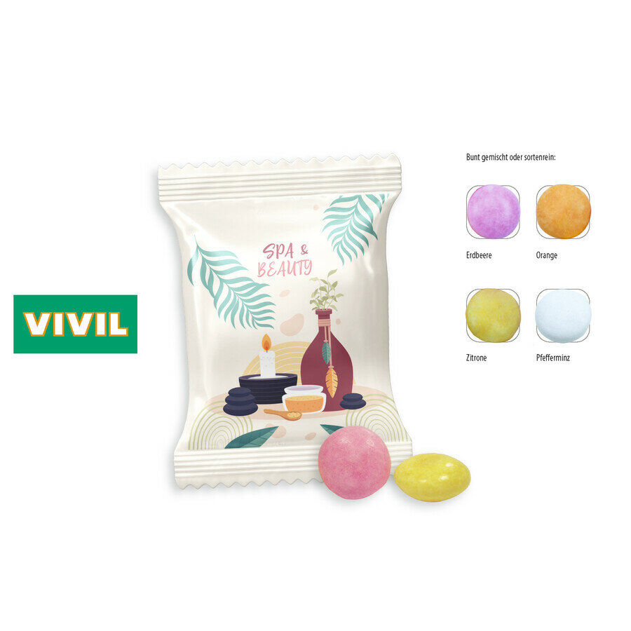 VIVIL Bonbon à mâcher en sachet promo, 2 pièces VIVIL Bonbon à mâcher en sachet promo, 2 pièces