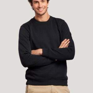 Sweat col rond en coton bio fabriqué en France Voltaire – vue 2